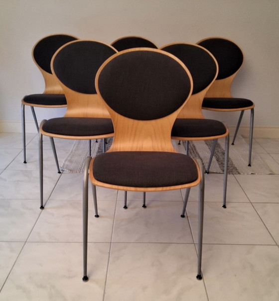 Image 1 of 6 vlinderstoelen jaren 90 Hiller 