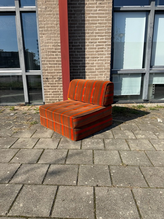 Vintage sleeper armchair, Germany ‘80s – Textile (photo 8 of 8)