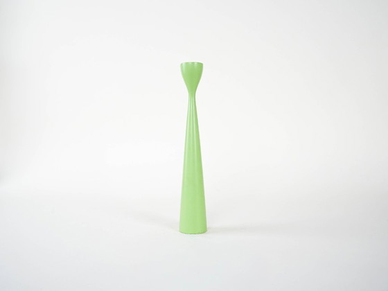 Image 1 of Candelabro verde pastel, diseño danés, década de 1970, fabricado en Dinamarca.