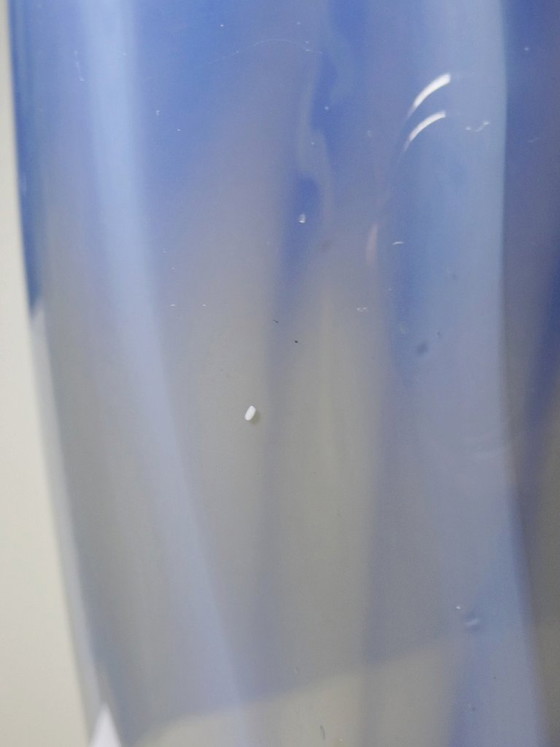 Image 1 of Vintage Murano glass vase lined with opaline glass, soap bubble design