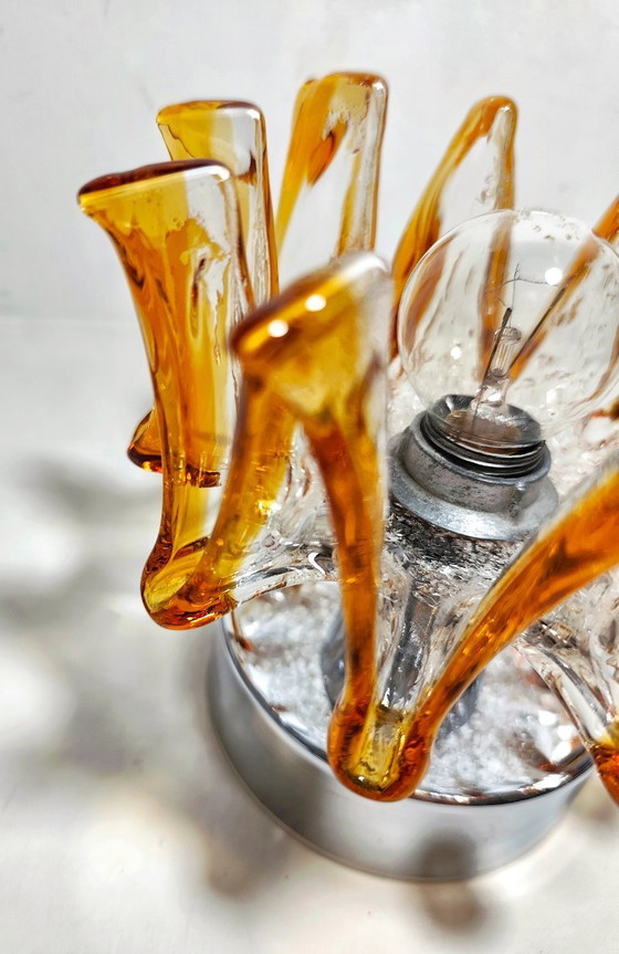 Image 1 of Glass table lamp. Italy, 1970s.