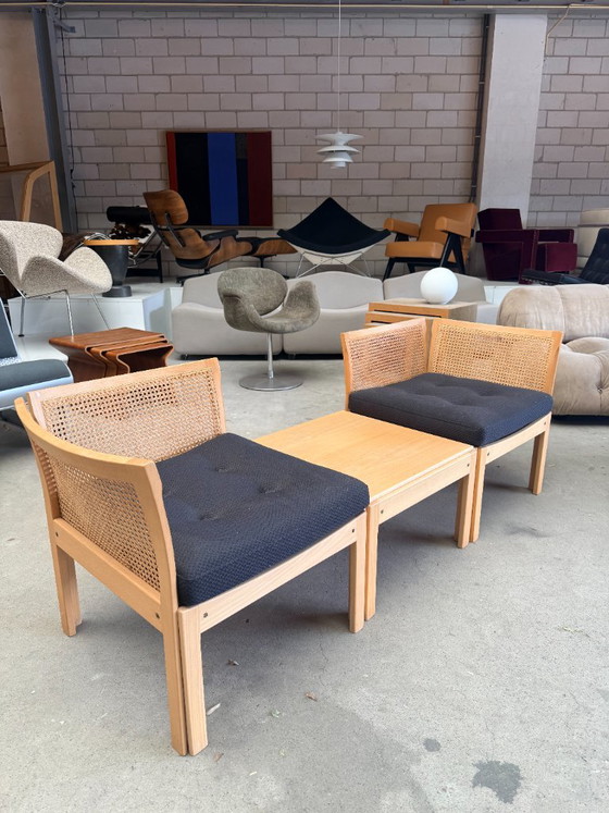 Ensemble modulaire vintage Plexus par Illum Wikkelsø – Canapés modulables, Wood, Textile (photo 2 of 11)