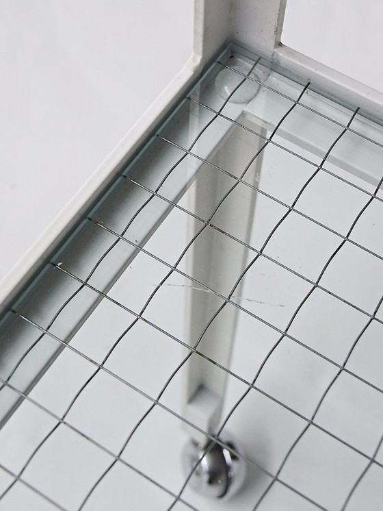 Image 1 of Carrello bar disegnato da Herbert Hirche per Holzäpfel, Germania, anni '50.