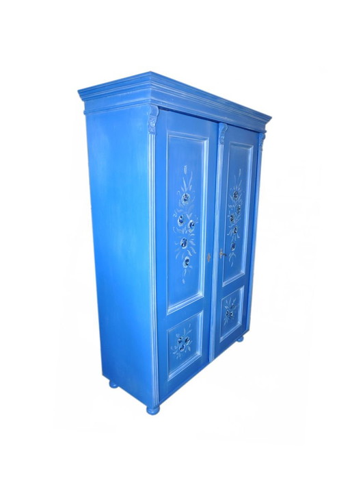 Armoire Double Ancienne Peinte à la Main