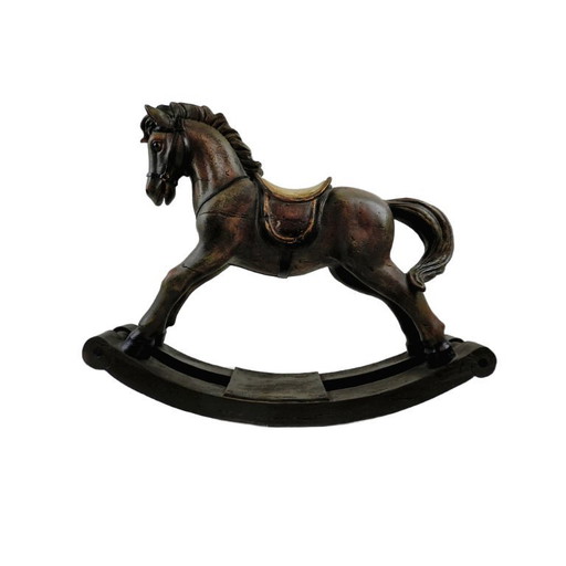 Stoer Houten Schommelpaard – Retro / Vintage Decoratie