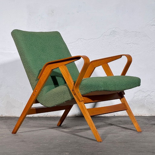 František Jirák Fauteuil voor Tatra Nabytok, jaren 60 – Textile (photo 2 of 14)