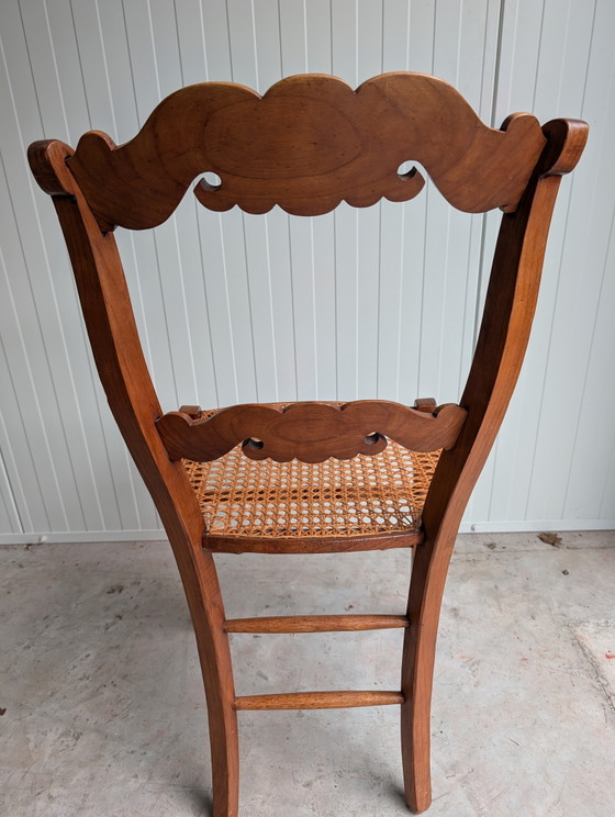 4 Belle sedie vintage/antiche – Sedie da pranzo, Rattan, Wood (photo 4 of 7)