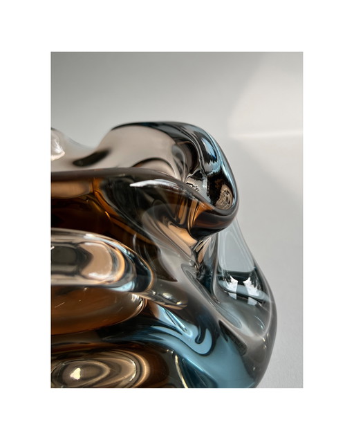Murano glass ashtray pocket box