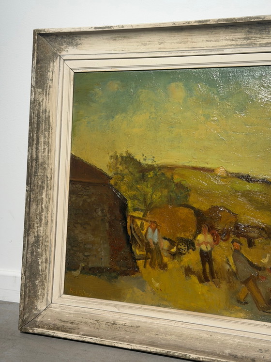 Piet Gilles - Louvain - Harvest Landscape – Paintings & Drawings (photo 3 of 6)
