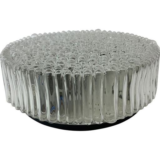 Vintage bubble glass ceiling light by Helena Tynell, 1970