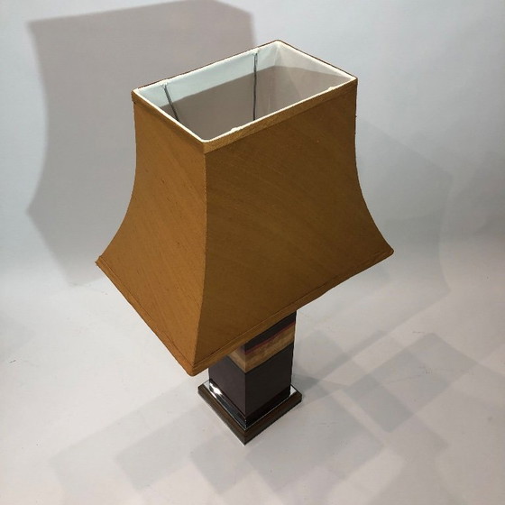 Image 1 of Jean-Claude Mahey tafellamp uit de jaren 70, Franse Hollywood Regency-stijl, mid-century