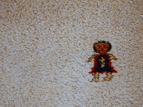 Image 1 of Tappeto Gabbeh persiano vintage fatto a mano, 140 cm x 215 cm, anni '60 - 1C344