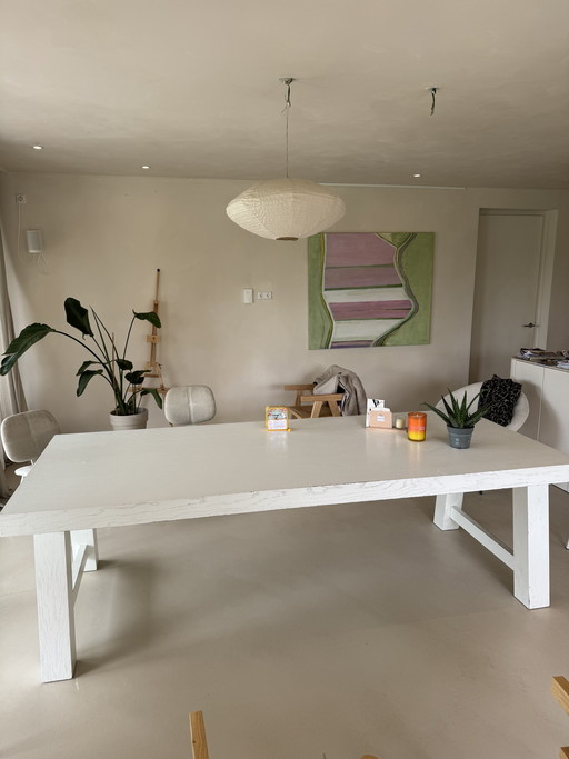 Natural living dining table