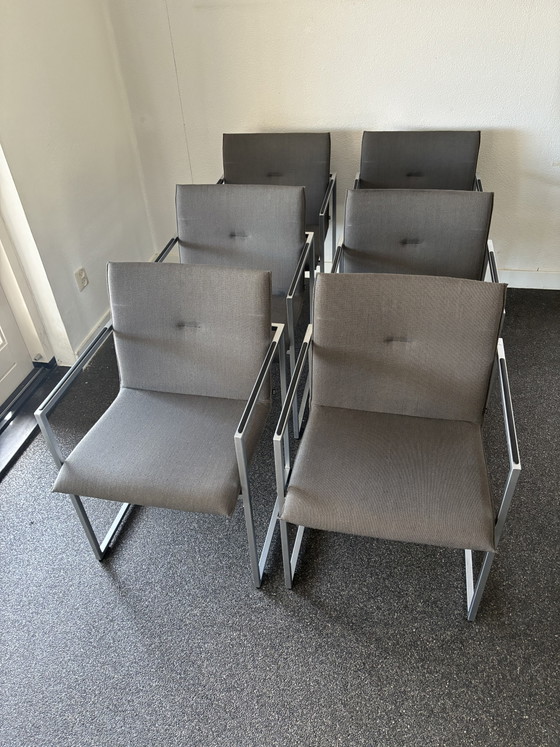 Image 1 of 6 chaises de salle à manger/bureau Arco Frame XL