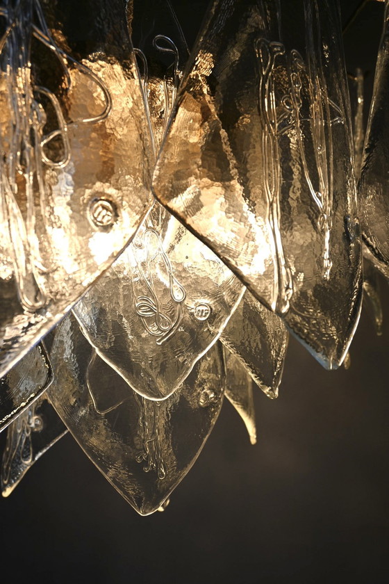Wunderschöner XL-Kronleuchter aus Muranoglas von La Murrina – Metal (photo 14 of 15)