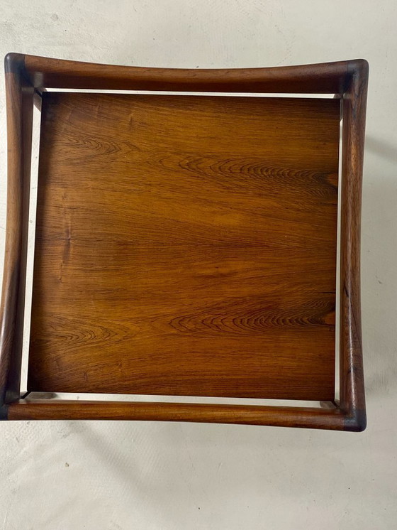 Image 1 of Couchtisch aus den 60er Jahren, aus Palisander – Design Kristian Vedel für Søren Willadsen.
