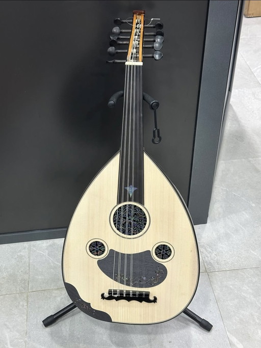 Oud Haut de Gamme Electro-Acoustique Turque Marron - Livraison Gratuite