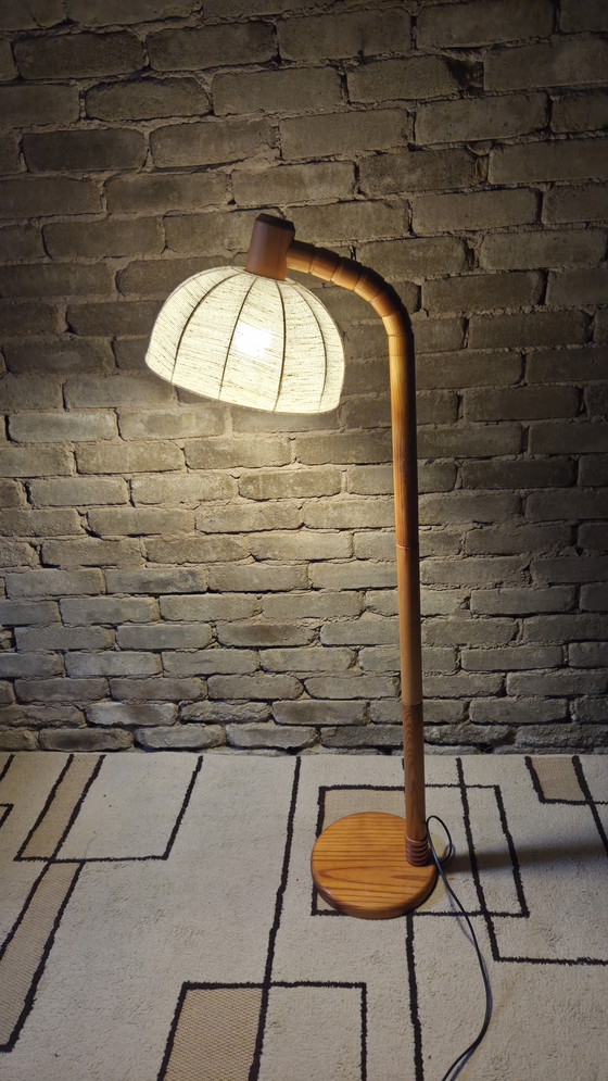 Image 1 of Danish pine floor lamp, 1970
