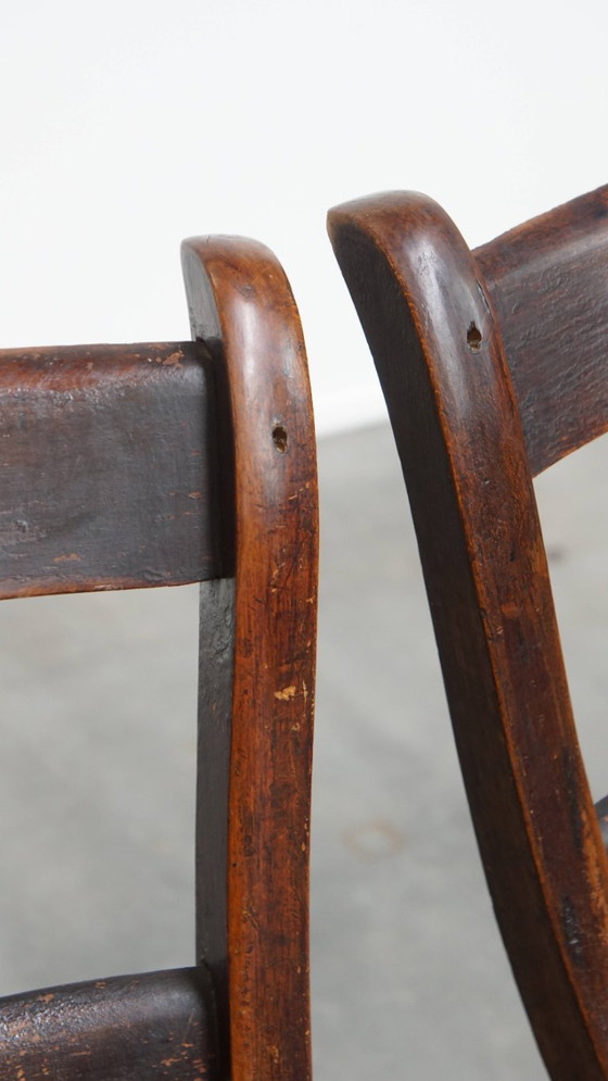 Image 1 of 10 x Antique English Oxford dining/kitchen chair