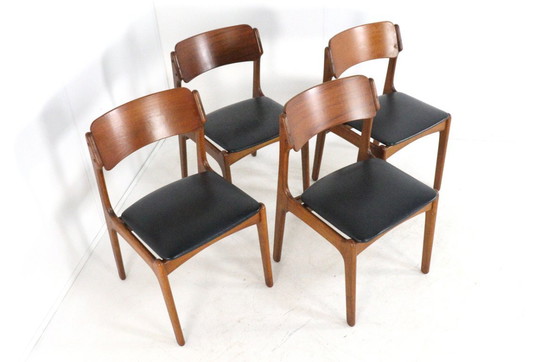 Image 1 of Set van 4 stoelen in de stijl van Erik Buch model 49 vintage