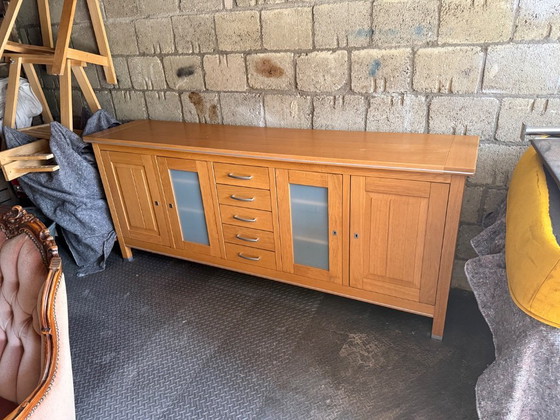 Image 1 of Beautiful Wooden Sideboard With Doors And Drawers