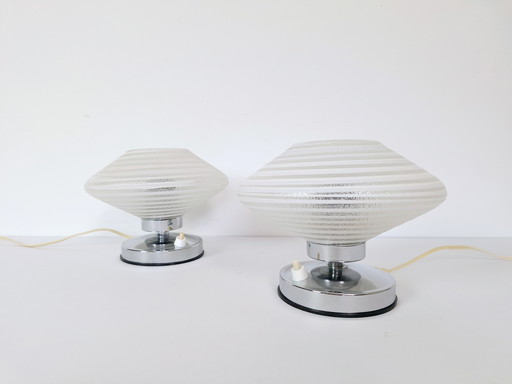 Set of 2 Vintage Night Lights / Bedside Lamps / Night Lamps / Retro Light / Artdeco Lamps / Made in Yugoslavia