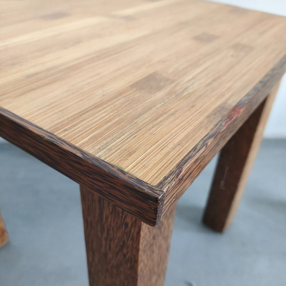 Tavolino quadrato con finitura in legno scuro, Tavolini, Marrone, Modern (foto 3 di 7)