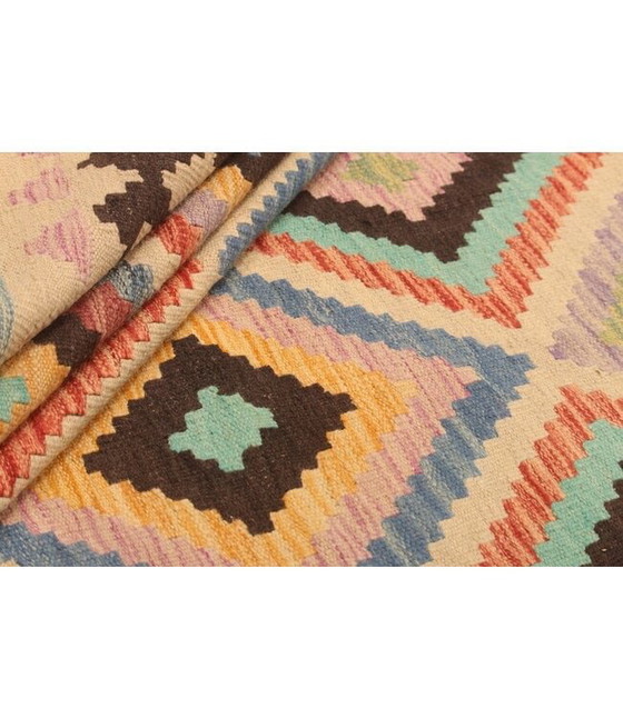 294x202cm Handgeweven Traditionele Kelim Vloerkleed Wol Tapijt, Rugs & carpets, Wool, Beige (photo 5 of 10)