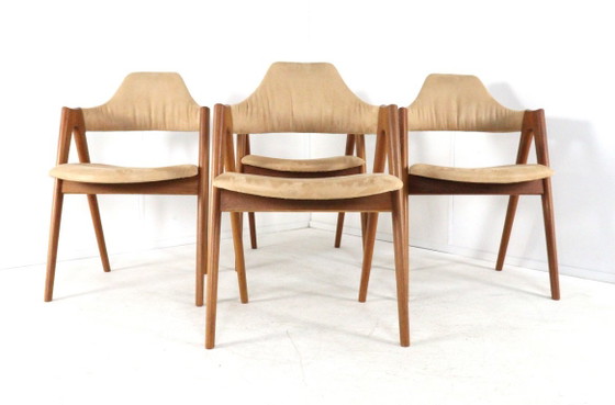 Ensemble de 4 chaises Compass de Kai Kristiansen pour SVA Mobler, design danois vintage (photo 18 of 18)