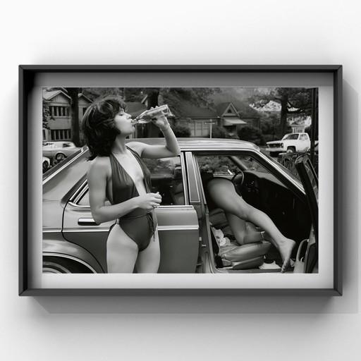 1x Jane Birkin, scène d'été du milieu du siècle, années 1970