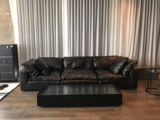 RH Black Cloud Lederen Modulaire Bank - Perfecte Staat, Restoration Hardware, 3-5 zitsbanken, Textiel, Leer (foto 2 van 7)