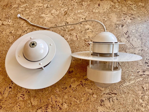 Two Vintage Louis Poulsen Albertslund Ceiling Lamps