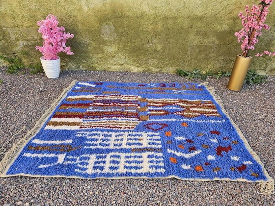 Handgefertigter marokkanischer Teppich 250cm x 200cm – Teppiche & Läufer, Wool, Cotton (photo 8 of 11)