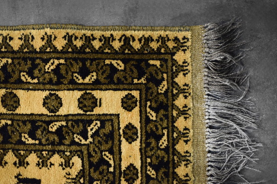 Image 1 of Handgewebter orientalischer afghanischer Gold-Ersari-Teppich, 1930er Jahre