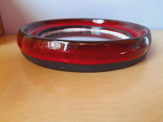 Image 1 of Glazed ceramic mirror by Gérard Hoffman, 1960