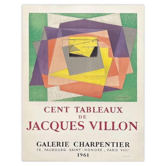 Image 1 of Jacques VILLON Expo - Galerie Charpentier Plakat 1961
