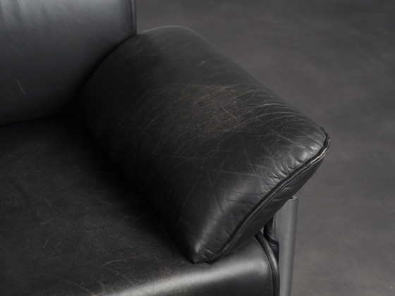 Leather and Chrome Lounge Chair, Italy, 1990s – Armchairs (photo 10 of 10)