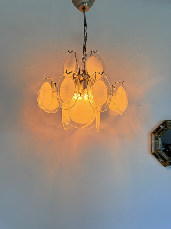 Image 1 of Vintage Murano glass pendant lamp, Gino Vistosi, Italy ‘70