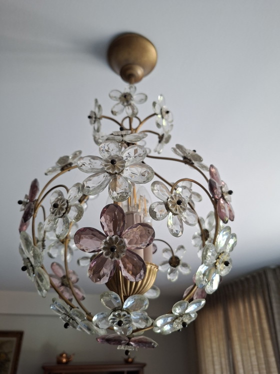 2 lampes de plafond vintage – Plafonniers, Glass, Metal (photo 2 of 5)