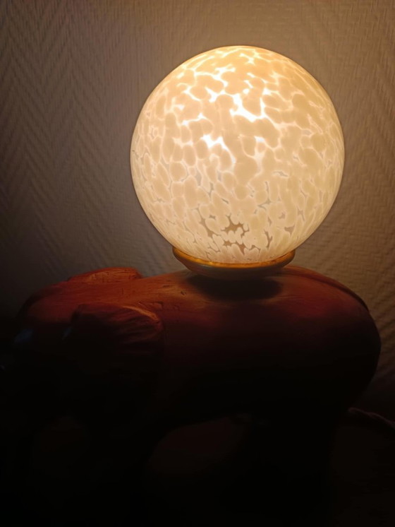 Image 1 of Lampada a forma di elefante in vetro Clichy, Art Déco