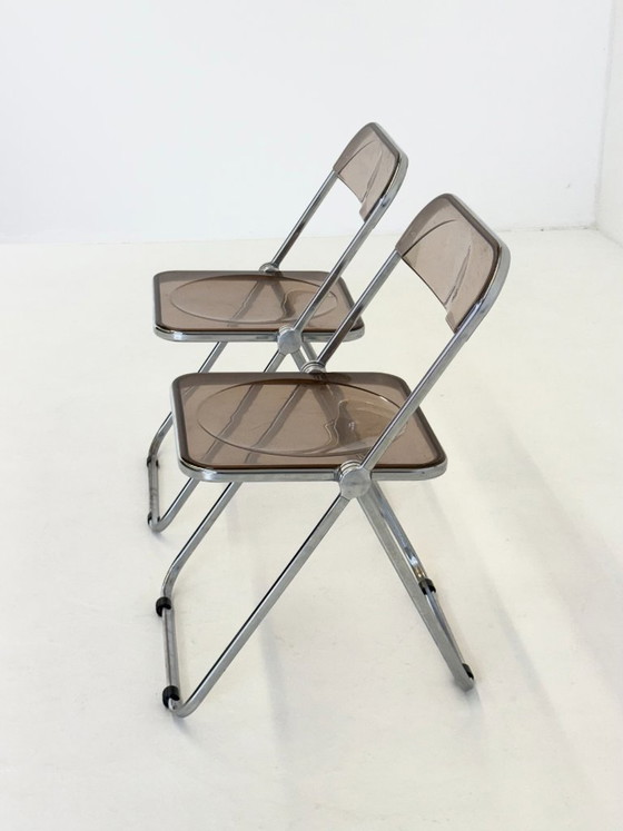 Set of 2 Plia folding chairs for Anonima Castelli by Giancarlo Piretti – Chrome (photo 11 of 17)