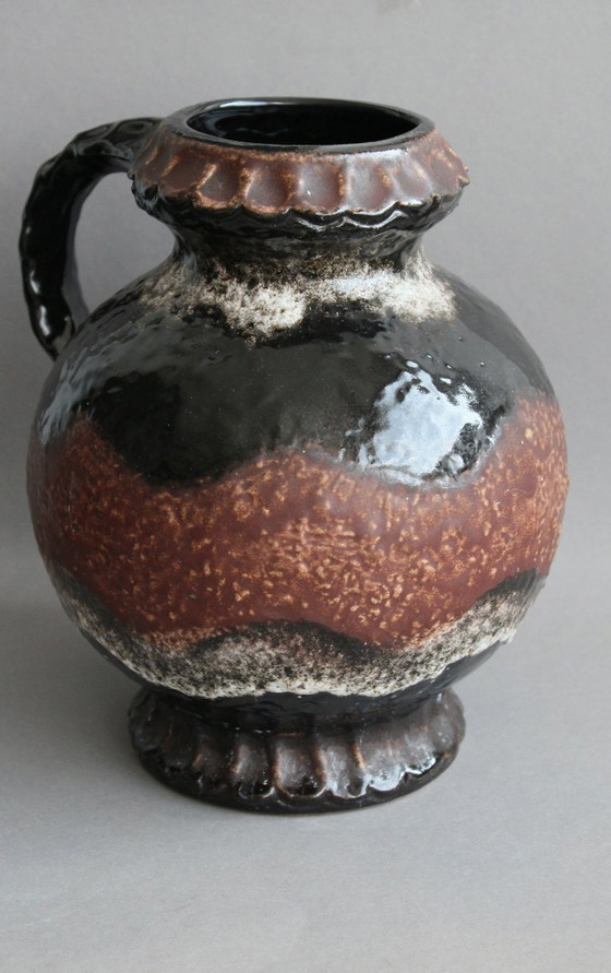 Image 1 of Jarrón DÜMLER & BREIDEN Fat Lava WGP 1002/25 de los años 60, grande y pesado, marcado.