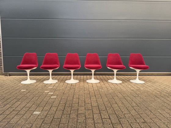 Image 1 of 6x original vintage Knoll Tulip dining chairs by Eero Saarinen