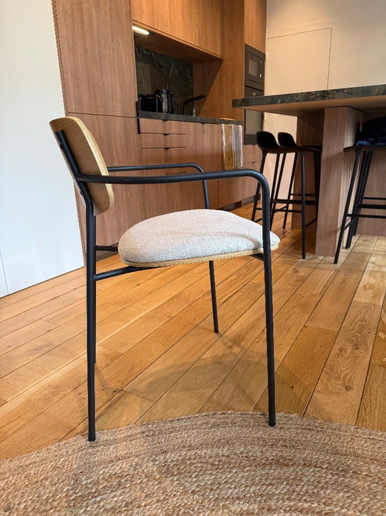 Kave Home Maureen eetkamerstoelen (2 stuks) – Metal, Textile (photo 8 of 10)