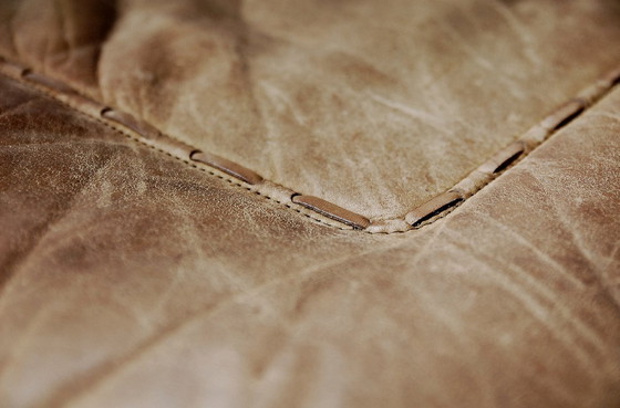 Image 1 of Vintage Mid-Century German Modern Leather Swivel Chairs by Carl Straub, 1950s, Set of 2