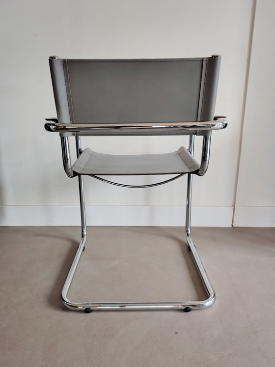 1x Slede Stoel S34 – Stoelen / fauteuils, Leather, Metal (photo 4 of 15)