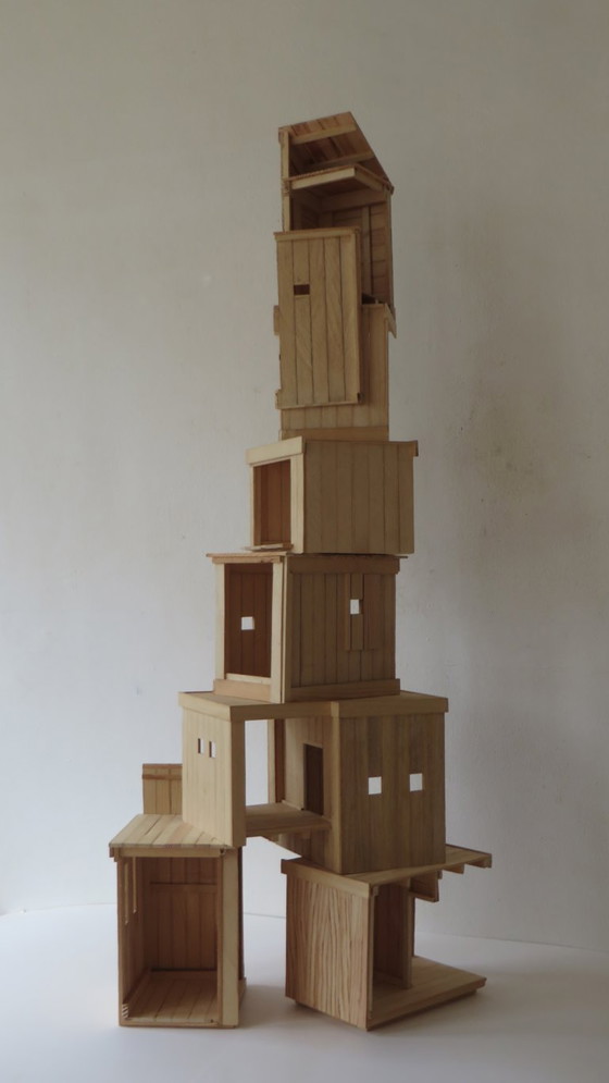 Eric van Solm - ´Turm´ – Sculture, Wood (photo 5 of 7)