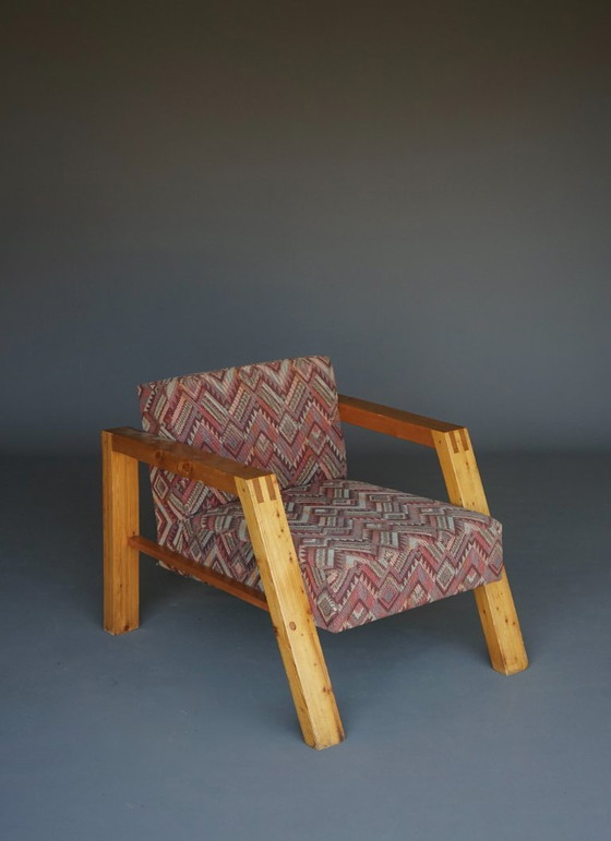 Image 1 of Poltrona in pino olandese, anni '70