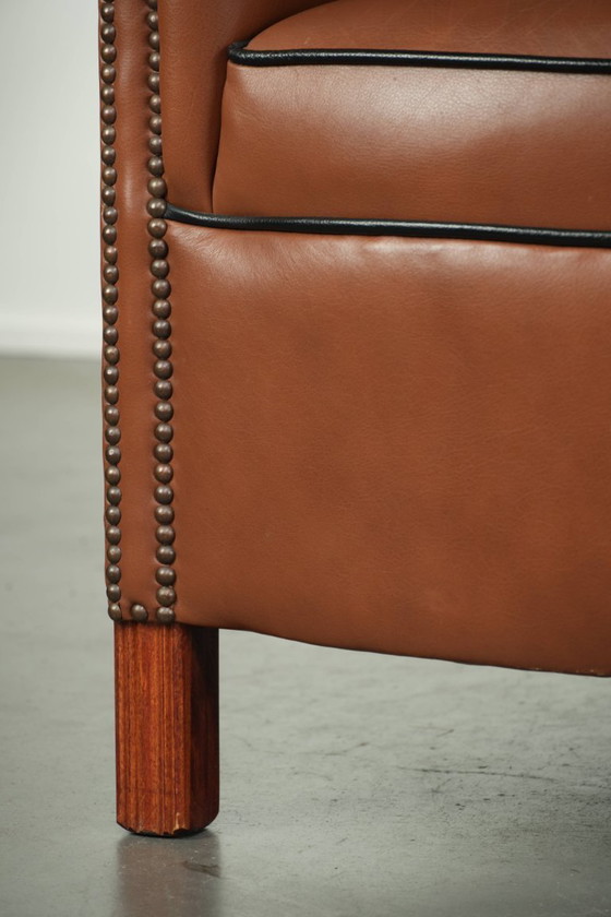 Rundleren clubfauteuil in Engelse stijl met een luxe voorkomen en fijn zitcomfort – Leather (photo 12 of 13)