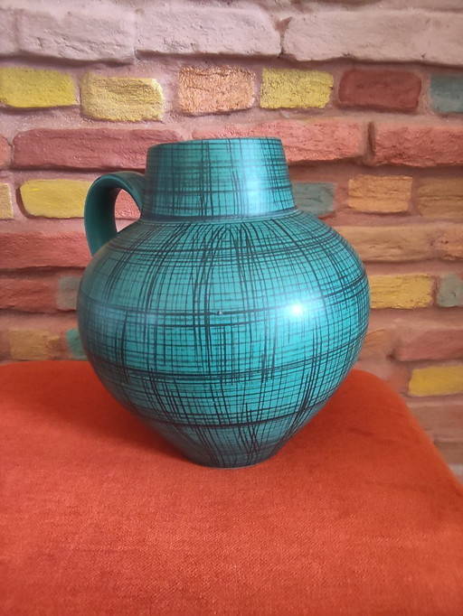 Vase à anse Carstens Tönnieshof 698-23 vert à rayures noires
